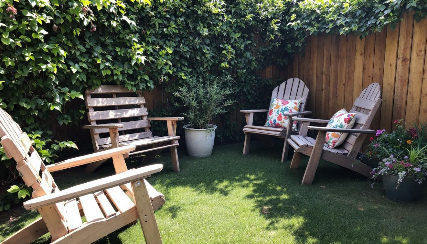 Créer un coin relaxant dans votre jardin avec des matériaux recyclés